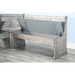 Sunny Designs Wood Breakfast Nook Dining Set Alpine Grey - Bed & Sofa Hub