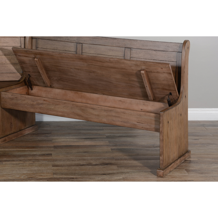 Sunny Designs Wood Breakfast Nook Dining Set Buckskin - Bed & Sofa Hub