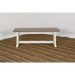 Sunny Designs Wood Side Bench Marble White and Buck Skin - Bed & Sofa Hub