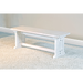 Sunny Designs Wood Side Bench Marble White - Bed & Sofa Hub