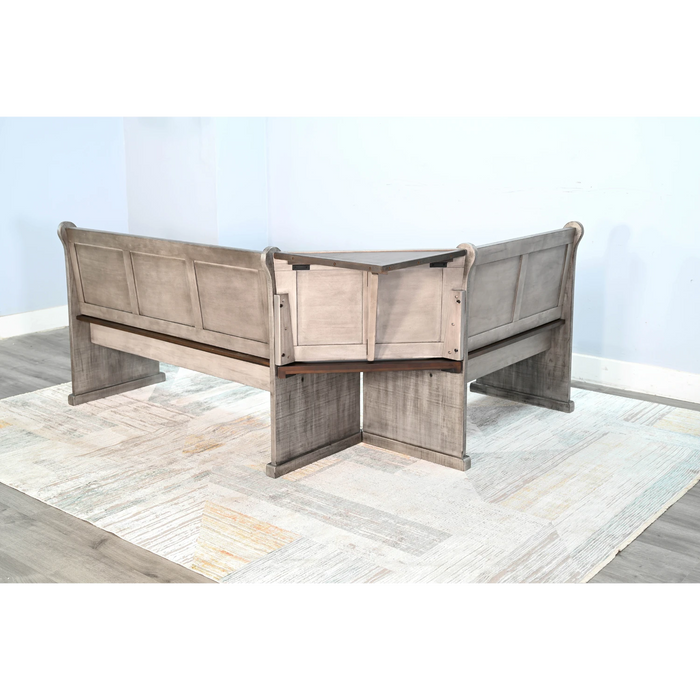 Sunny Designs Wood Breakfast Nook Dining Set Tobacco Leaf and Alpine Grey - Bed & Sofa Hub