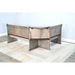 Sunny Designs Wood Breakfast Nook Dining Set Tobacco Leaf and Alpine Grey - Bed & Sofa Hub