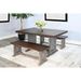 Sunny Designs Rectangular Wood Dining Table Tobacco Leaf and Alpine Grey - Bed & Sofa Hub