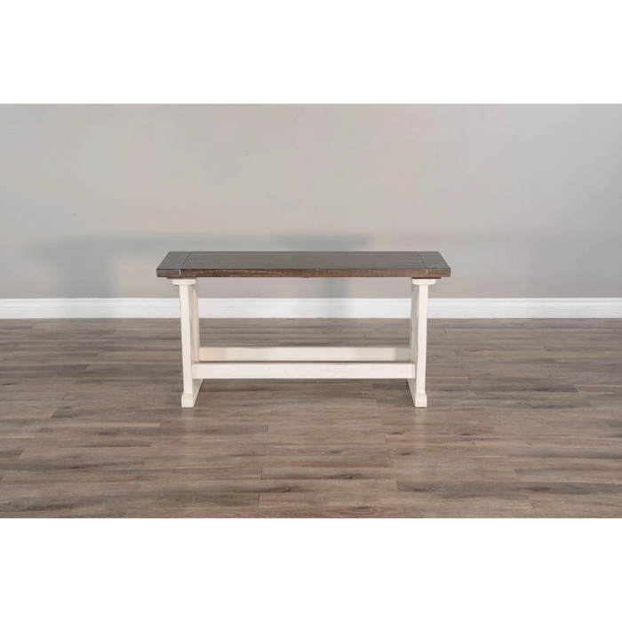Sunny Designs Counter Wood Side Bench European Cottage - Bed & Sofa Hub