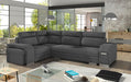 Maxima House Sectional FULL XL Sleeper Sofa MAGNUS S with storage MIR042 - Bed & Sofa Hub
