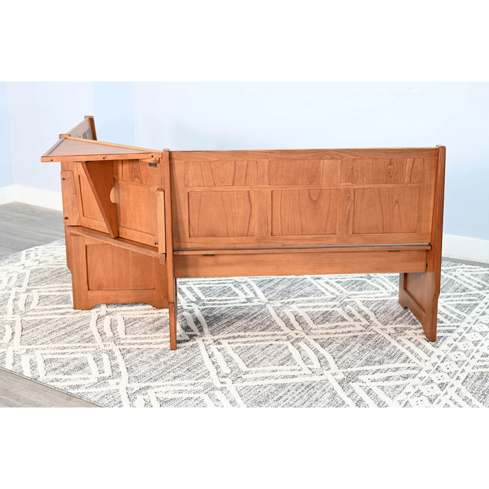 Sunny Designs Sedona Breakfast Nook Set with Side Bench Rustic Oak - Bed & Sofa Hub