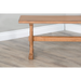 Sunny Designs Rustic Wood Side Bench Rustic Oak - Bed & Sofa Hub