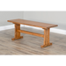Sunny Designs Rustic Wood Side Bench Rustic Oak - Bed & Sofa Hub