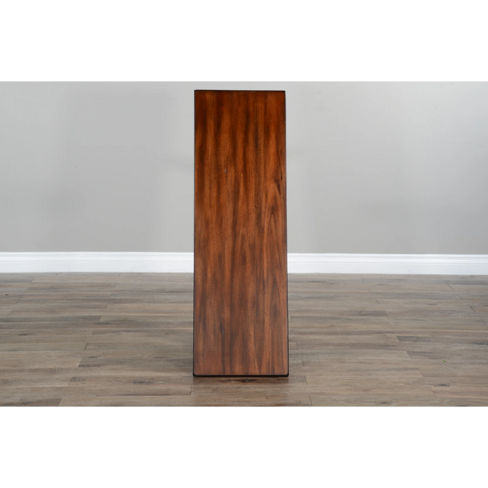 Sunny Designs Wood Vintage Side Bench Vintage Mocha - Bed & Sofa Hub