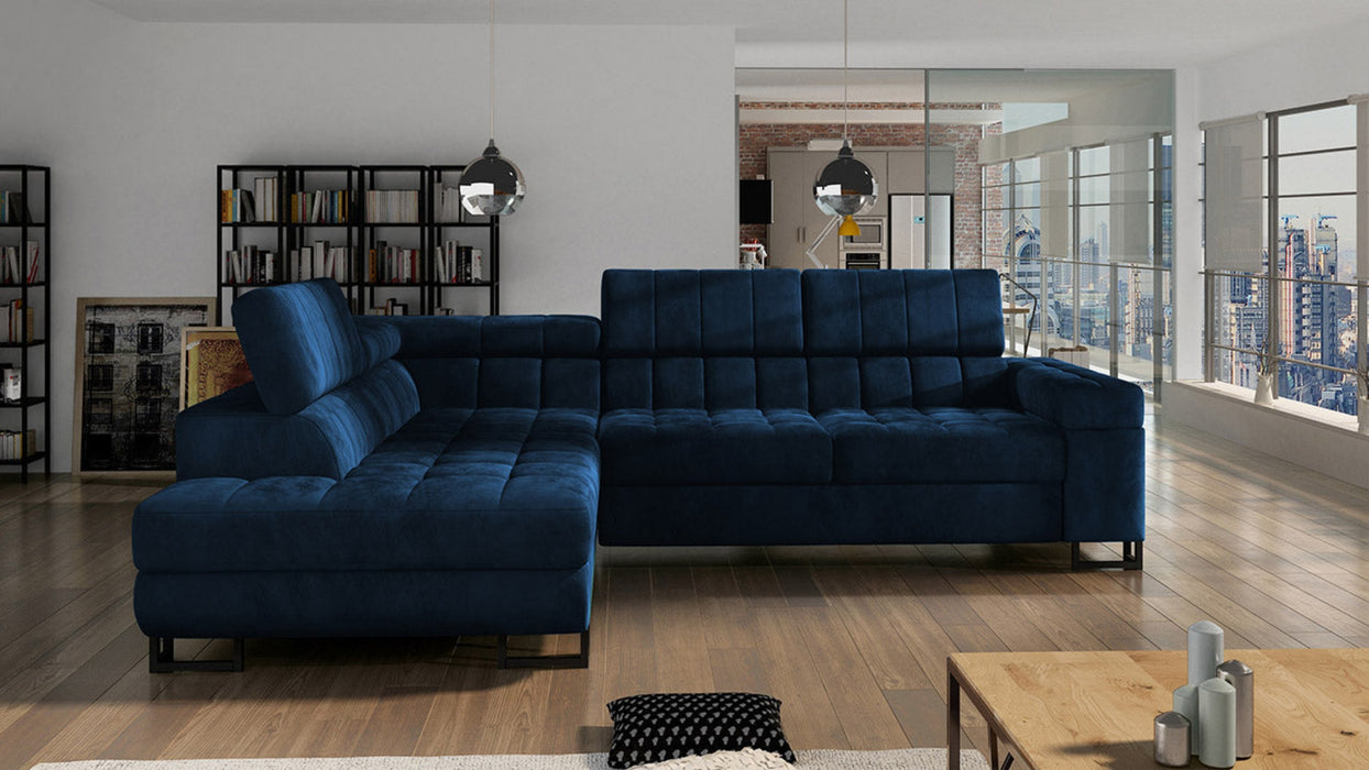 Maxima House Sectional Sleeper Sofa with storage ANDREA MIR015 - Bed & Sofa Hub