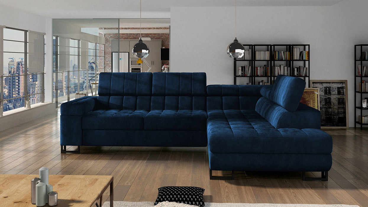 Maxima House Sectional Sleeper Sofa with storage ANDREA MIR015 - Bed & Sofa Hub