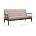 Zuo Rocky Sofa Putty - Bed & Sofa Hub