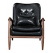 Zuo Bully Lounge Chair & Ottoman Black - Bed & Sofa Hub