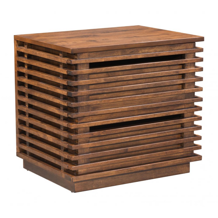 Zuo Linea End Table Walnut - Bed & Sofa Hub