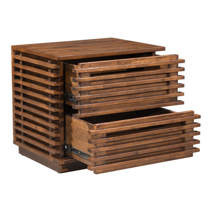 Zuo Linea End Table Walnut - Bed & Sofa Hub