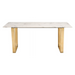 Zuo Atlas Dining Table White & Gold - Bed & Sofa Hub