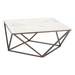 Zuo Tintern Coffee Table White & Antique Bronze - Bed & Sofa Hub