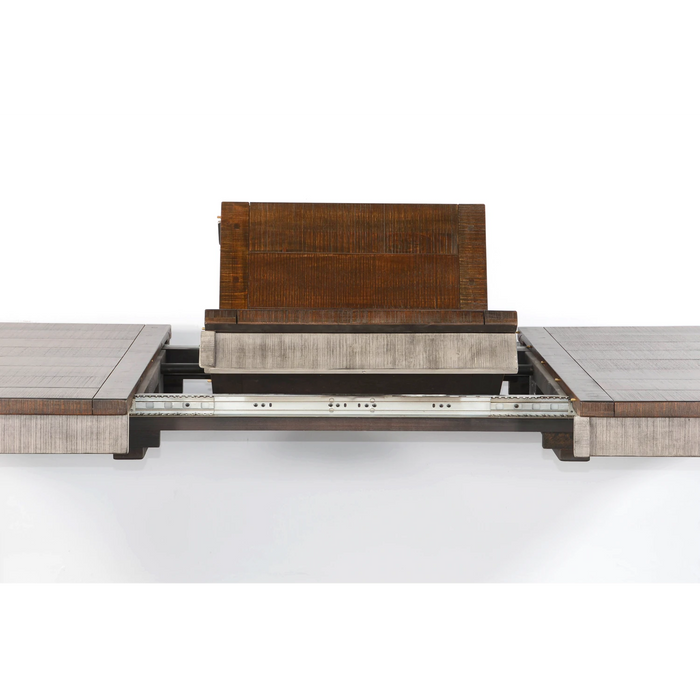 Sunny Designs Extension Dining Table with Butterfly Leaf Tobacco Leaf and Alpine Grey - Bed & Sofa Hub