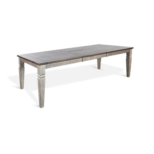 Sunny Designs Extension Dining Table with Butterfly Leaf Tobacco Leaf and Alpine Grey - Bed & Sofa Hub