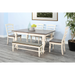 Sunny Designs Pasadena Rectangular Extension Dining Table Marble White / Buckskin - Bed & Sofa Hub