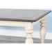 Sunny Designs Pasadena Rectangular Extension Dining Table Marble White / Buckskin - Bed & Sofa Hub