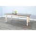Sunny Designs Pasadena Rectangular Extension Dining Table Marble White / Buckskin - Bed & Sofa Hub