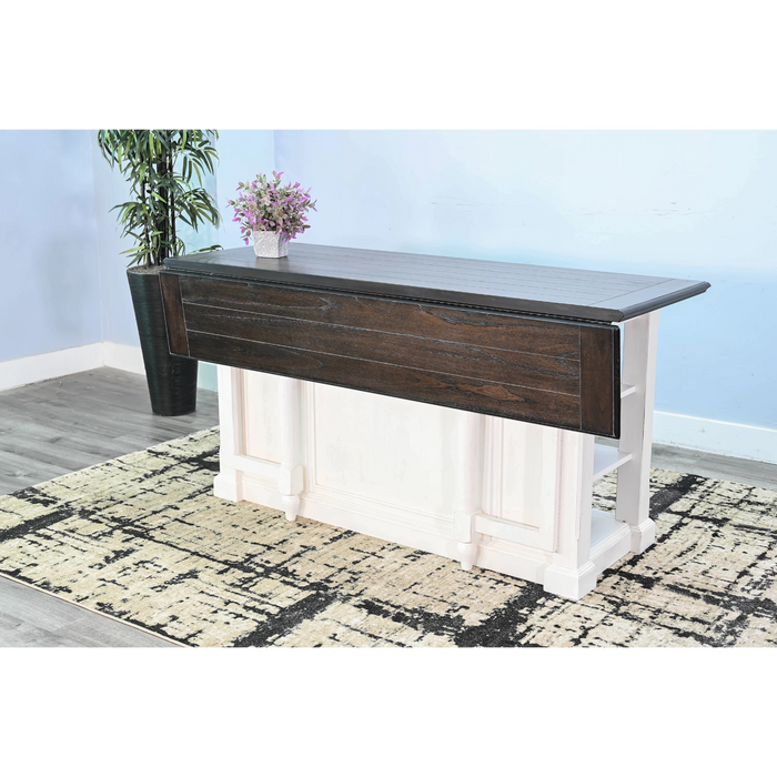 Sunny Designs Carriage House Kitchen Island, 13" Drop Leaf European Cottage - Bed & Sofa Hub