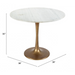 Zuo Fullerton Dining Table White & Gold - Bed & Sofa Hub