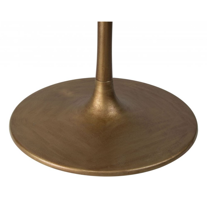 Zuo Ithaca Dining Table White & Gold - Bed & Sofa Hub