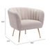 Zuo Deco Accent Chair Beige - Bed & Sofa Hub
