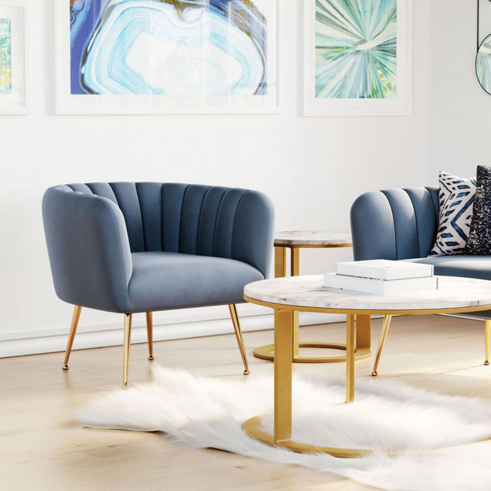 Zuo Deco Accent Chair Gray - Bed & Sofa Hub