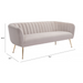 Zuo Deco Sofa Beige - Bed & Sofa Hub
