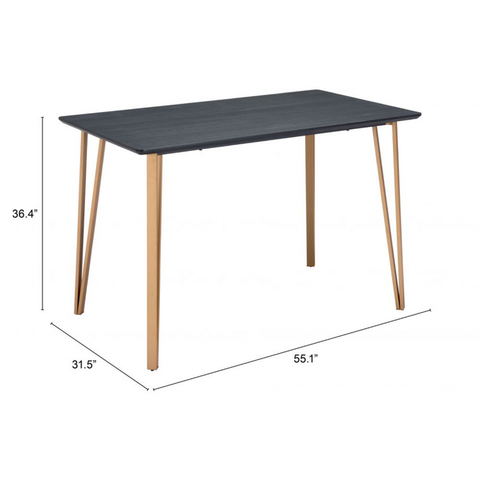 Zuo Deus Counter Table Black - Bed & Sofa Hub