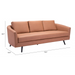 ZUO Divinity Sofa Brown - Bed & Sofa Hub