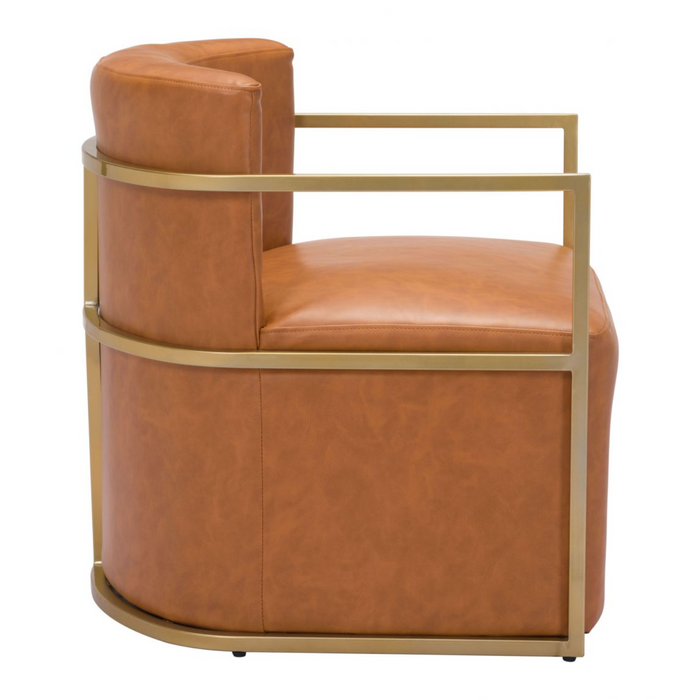 Zuo Xander Accent Chair Brown - Bed & Sofa Hub