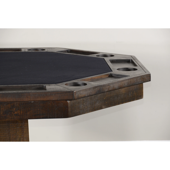 Sunny Designs Reversible Game and Dining Poker Table Tobacco leaf - Bed & Sofa Hub