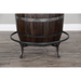Sunny Designs Round Pub Table with Wine Barrel Base Tobacco Leaf - Bed & Sofa Hub