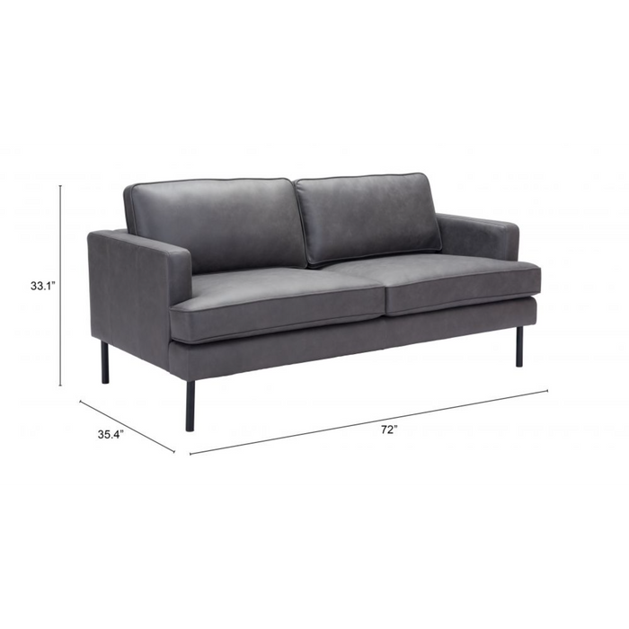 Zuo Decade Sofa Vintage Gray - Bed & Sofa Hub
