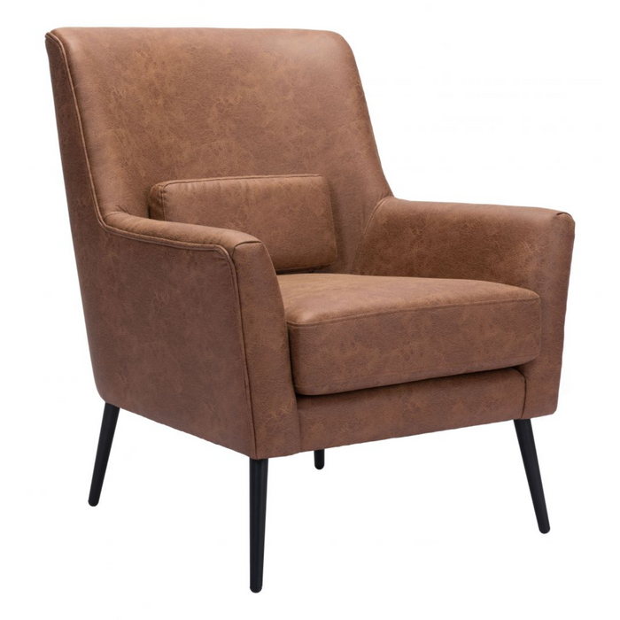 Zuo Ontario Accent Chair Vintage Brown - Bed & Sofa Hub