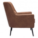 Zuo Ontario Accent Chair Vintage Brown - Bed & Sofa Hub