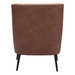 Zuo Ontario Accent Chair Vintage Brown - Bed & Sofa Hub