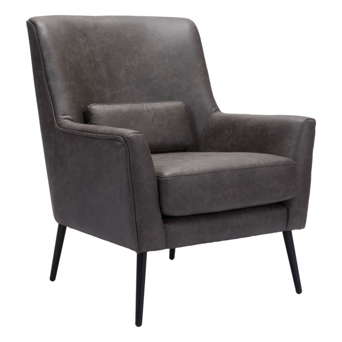 Zuo Ontario Accent Chair Vintage Black - Bed & Sofa Hub