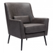 Zuo Ontario Accent Chair Vintage Black - Bed & Sofa Hub