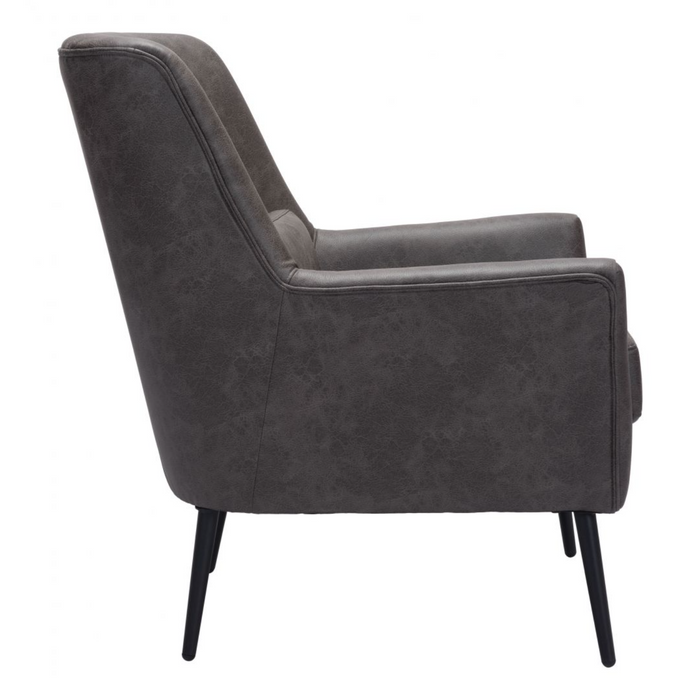 Zuo Ontario Accent Chair Vintage Black - Bed & Sofa Hub