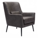 Zuo Ontario Accent Chair Vintage Black - Bed & Sofa Hub