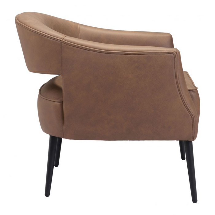 Zuo Berkeley Accent Chair Vintage Brown - Bed & Sofa Hub