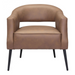 Zuo Berkeley Accent Chair Vintage Brown - Bed & Sofa Hub