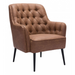 Zuo Tasmania Accent Chair Vintage Brown - Bed & Sofa Hub