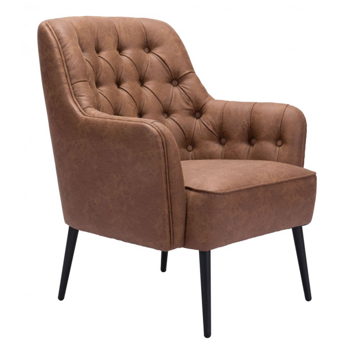 Zuo Tasmania Accent Chair Vintage Brown - Bed & Sofa Hub