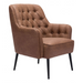 Zuo Tasmania Accent Chair Vintage Brown - Bed & Sofa Hub